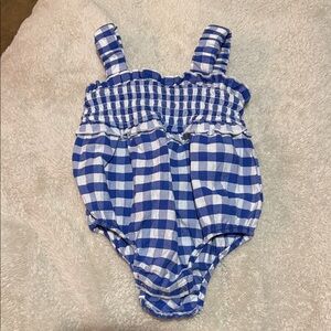 Cat & Jack Blue and White Gingham Dress
